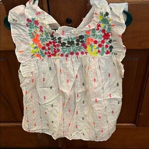 Crown & Ivy Multicolor Embroidered Blouse